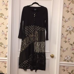 Anthropologie NWT midi patchwork dress